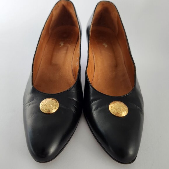 Ralph Lauren Pumps Leather Low Heel Size 8 AA - Picture 14 of 15